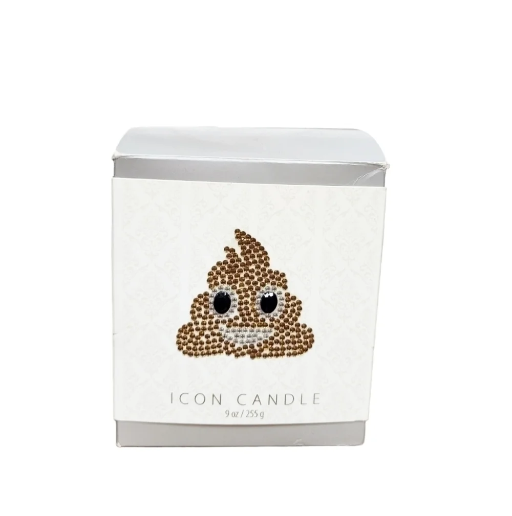 Emoji Icon Candle Pile of Poo Chocolate Cake with Fudgey Icing NIB